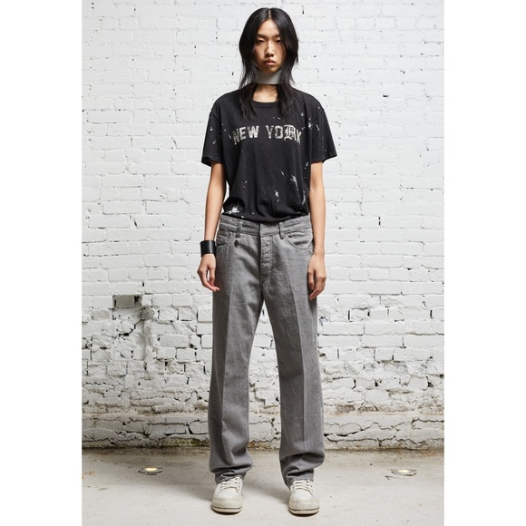 NEW R13 Lemmy Slim Jean Stonewash Grey 30 - Picture 11 of 17